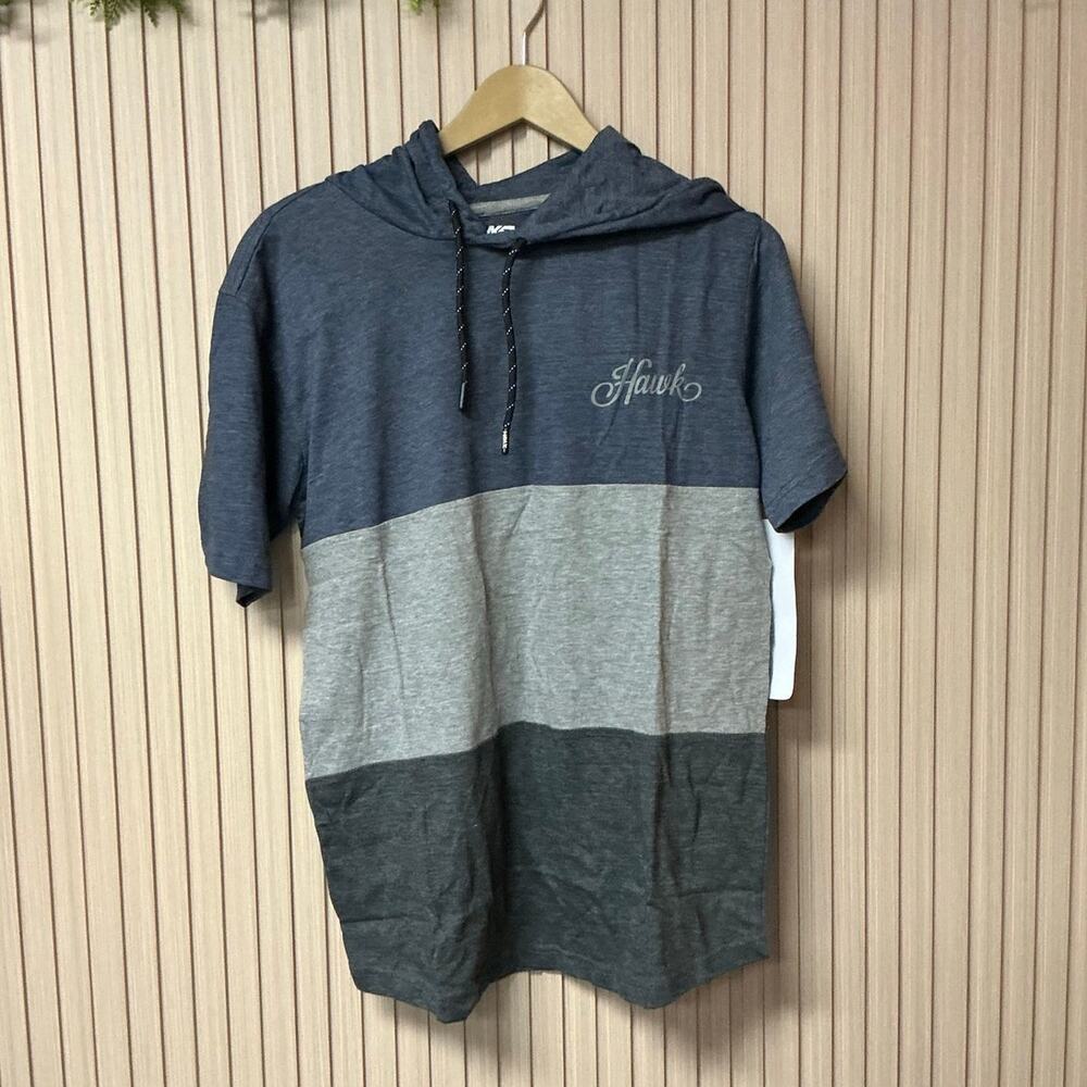 Tony Hawk Mens Short Sleeve Blocked Hoodie Size M